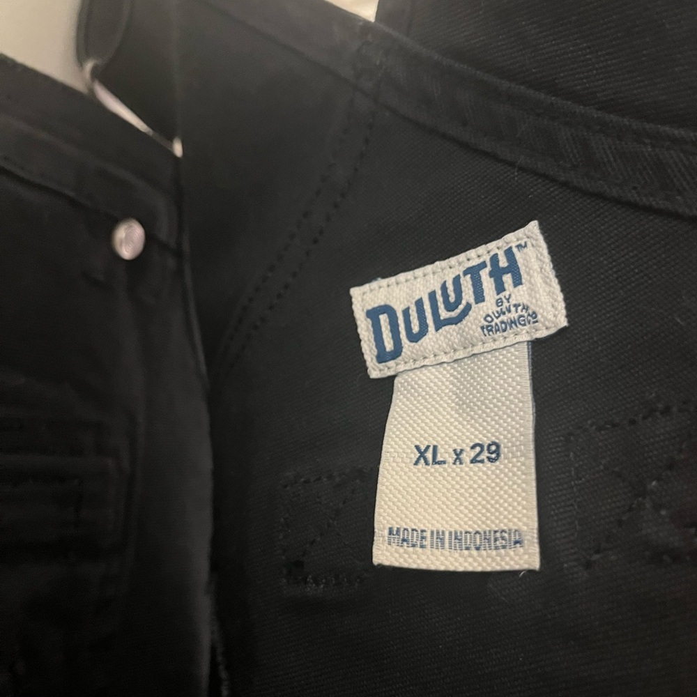 Duluth Trading Co Black Workwear Overalls - Picture 5 of 5